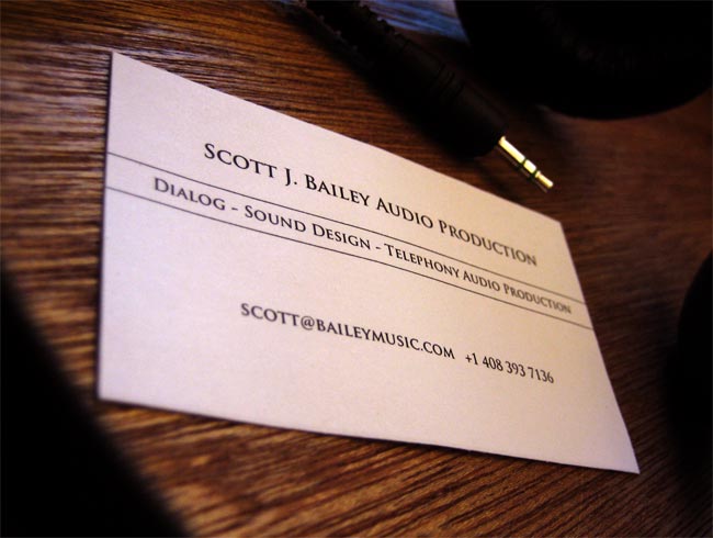 Scott J. Bailey Audio Production